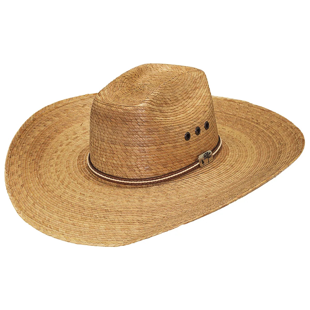 3D Alamo Palm Straw Western Hat