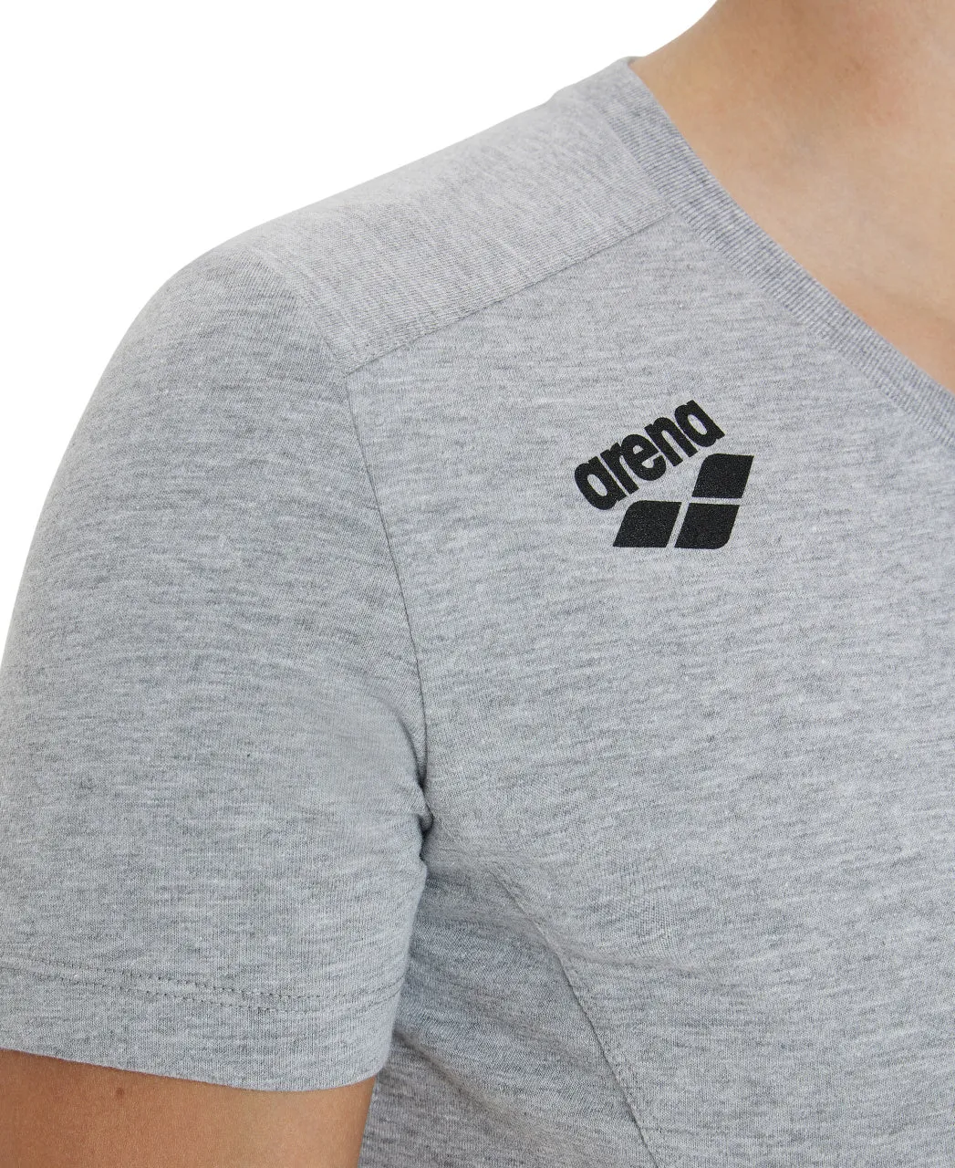 Arena Team Women's Panel T-Shirt - Medium Grey Heather