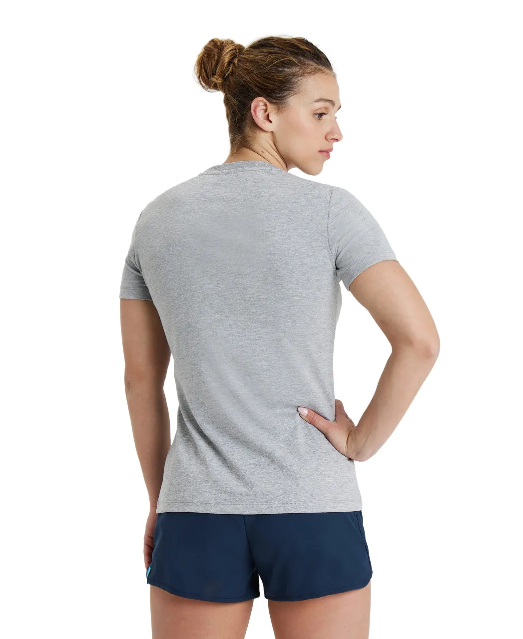 Arena Team Women's Panel T-Shirt - Medium Grey Heather