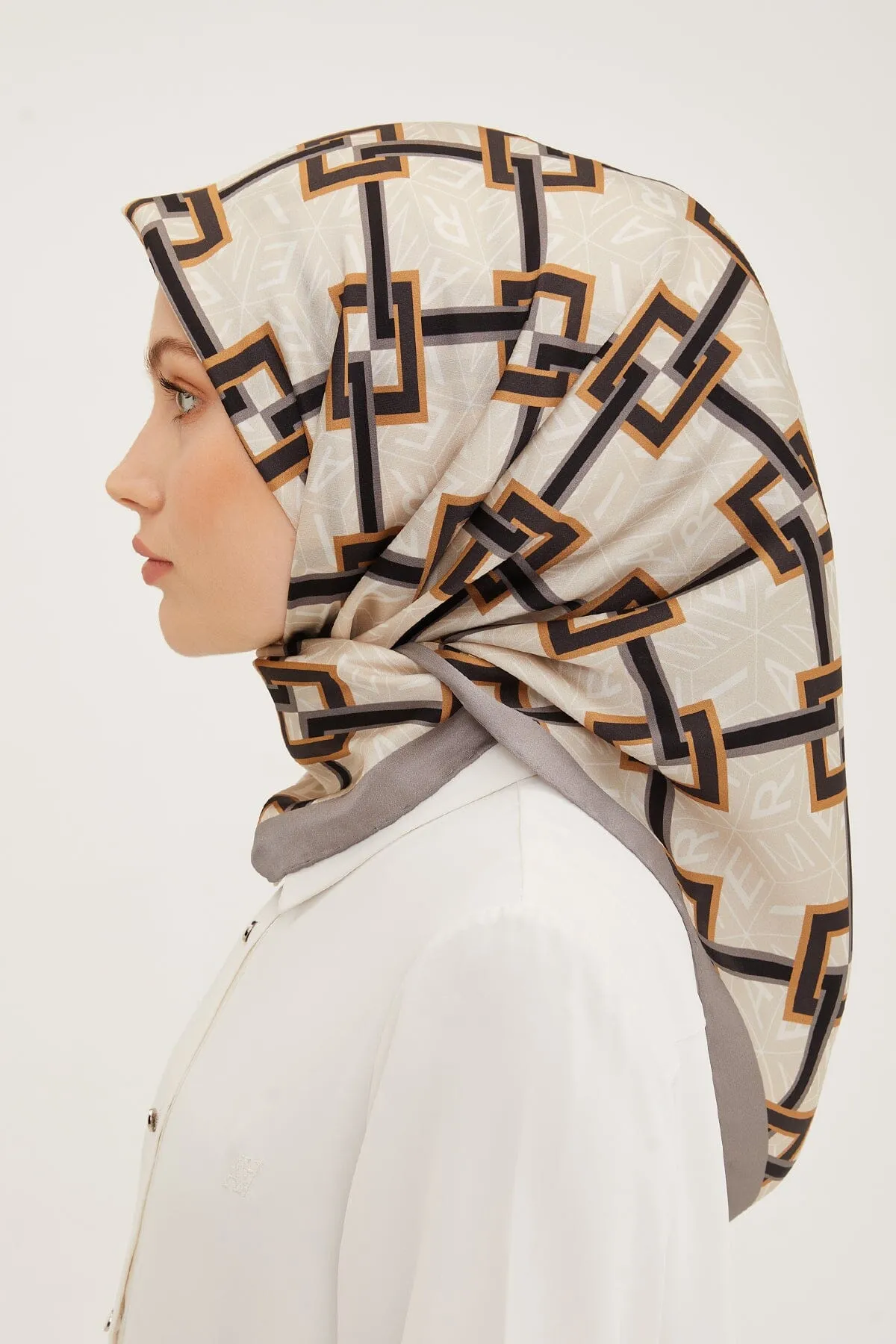 Armine Jacq Modern Silk Scarf #8