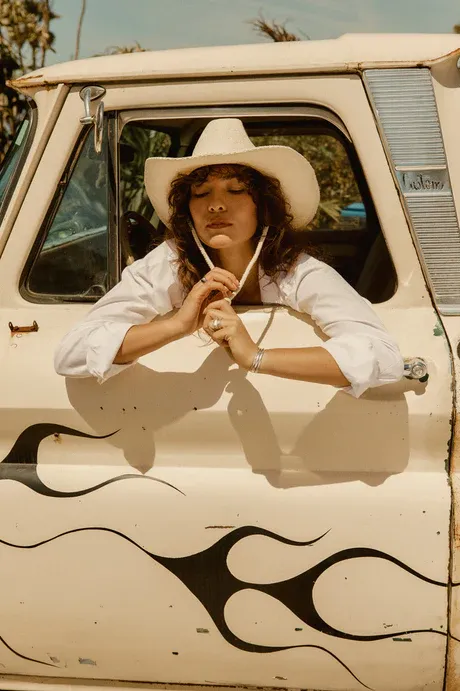 Austin Straw Cowboy Hat | Bone