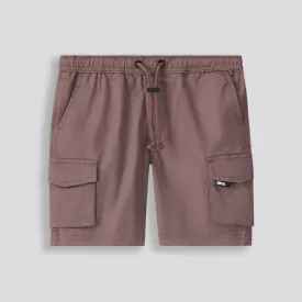 Boys Cargo Shorts _ 153129 _ Brown
