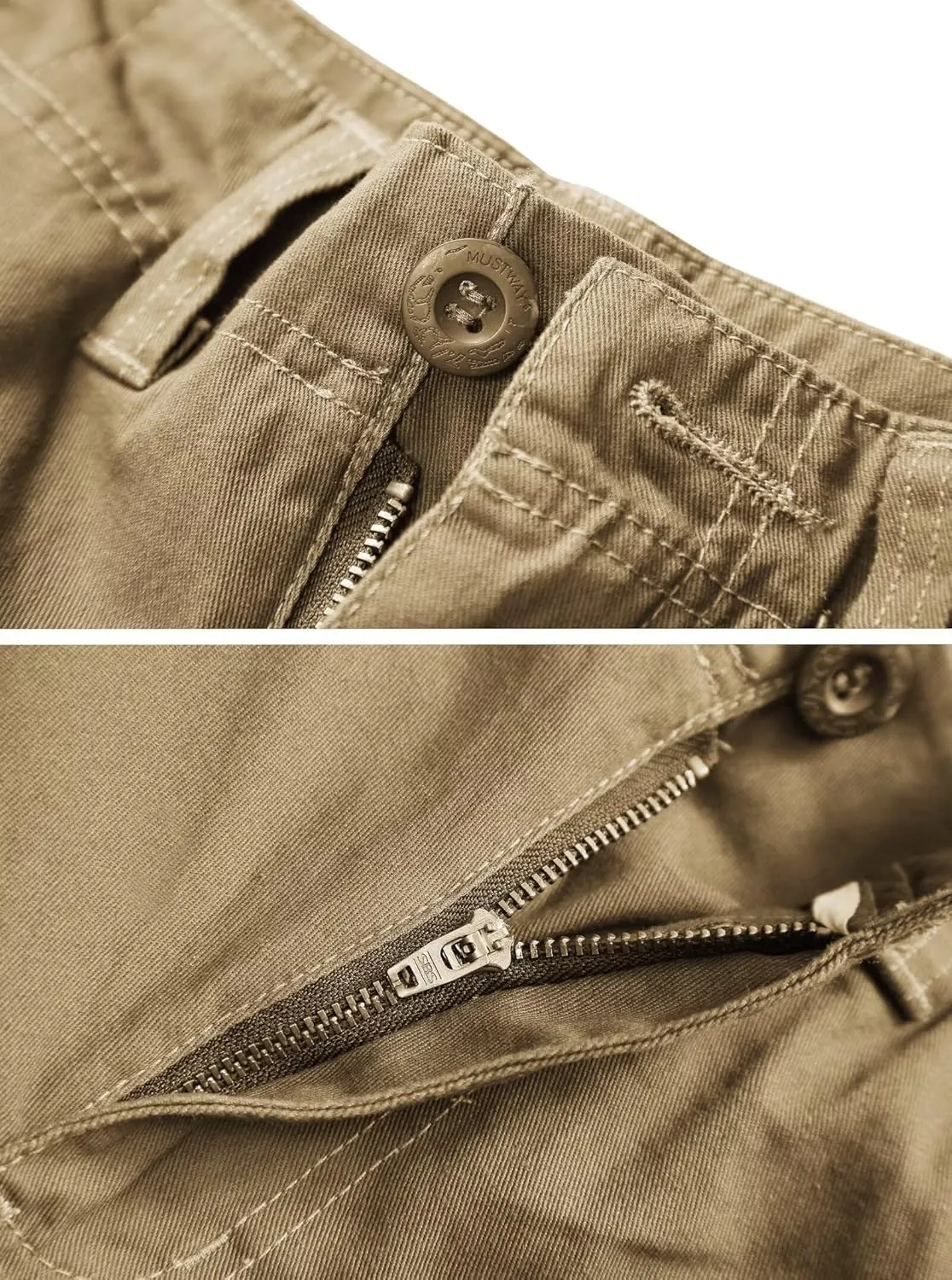 Cargo Short for Men Relaxed Fit Camo Outdoor Hiking Work Cotton Casual Shorts with 9 Pockets No Belt
