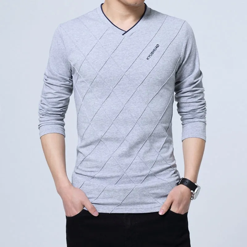Casual Long Sleeve V Neck Shirt