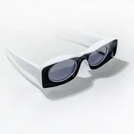 Chokore Trendy Oval Sunglasses with UV 400 Protection (Black)