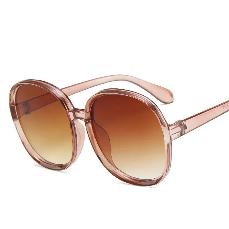Classic Big Frame Luxury Women Sunglasses Plastic UV400 Eyewear