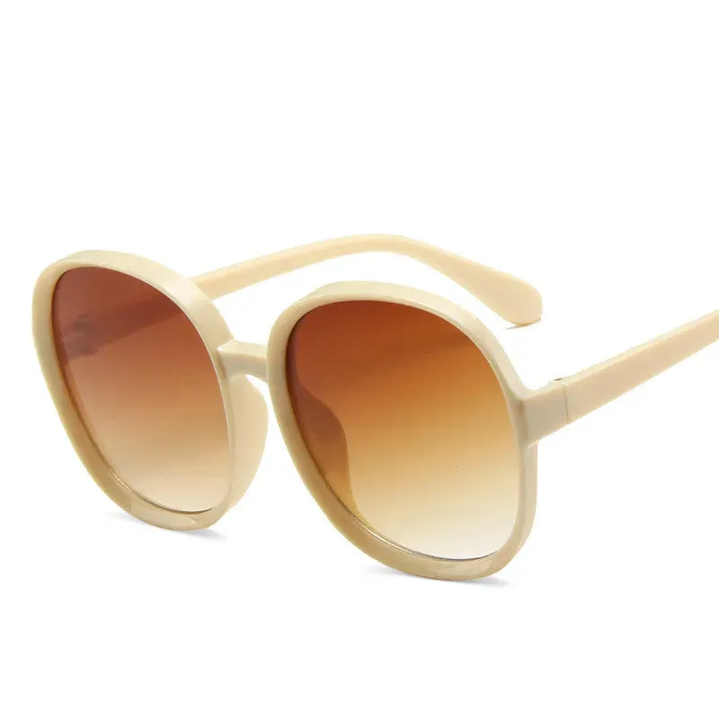 Classic Big Frame Luxury Women Sunglasses Plastic UV400 Eyewear