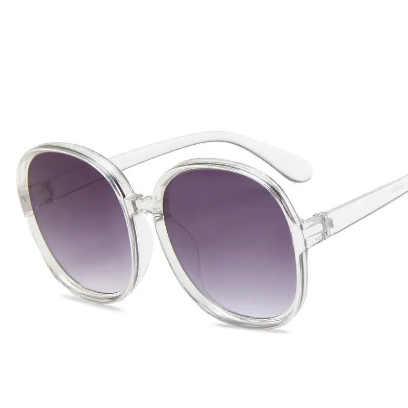 Classic Big Frame Luxury Women Sunglasses Plastic UV400 Eyewear