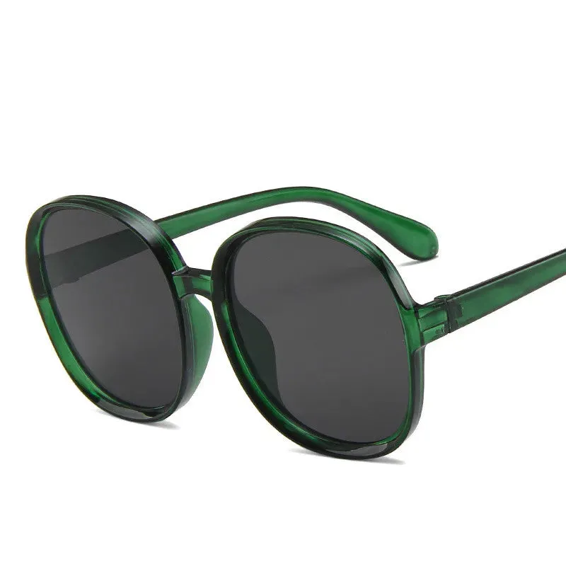 Classic Big Frame Luxury Women Sunglasses Plastic UV400 Eyewear