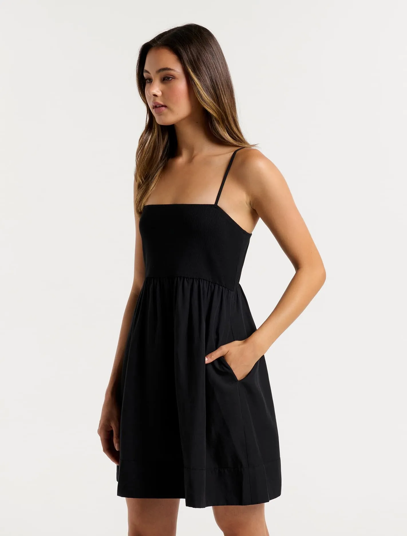 Cleo Jersey Spliced Dress