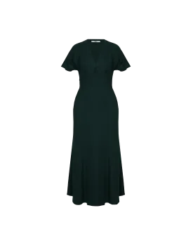 CLOVER MIDI DRESS EMERALD