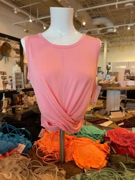 Connor Twist Tank In Lt. Pink