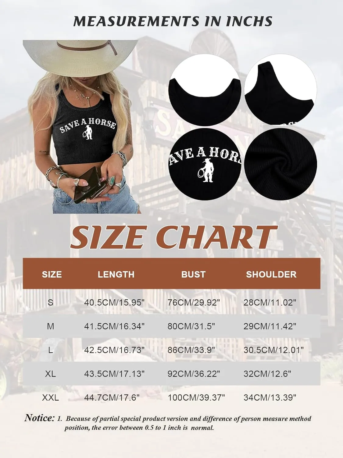 Country Concert Outfits for Women Cowgirl Tank Tops Western Cowboy Crop Tops Summer Cami Sleeveless Shirt