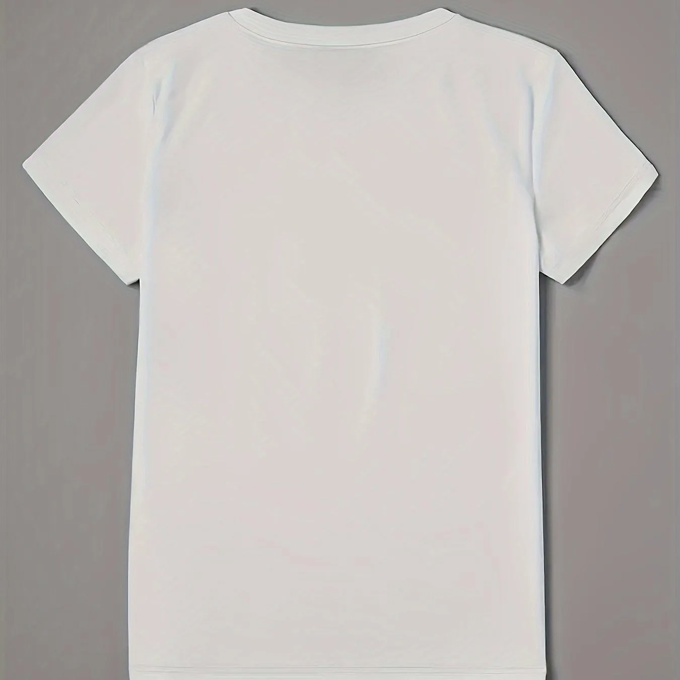 Dandelion Print V Neck T-Shirt for Spring and Summer Style