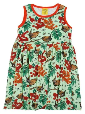 DUNS Sleeveless Gathered Dress - Rowanberry Green