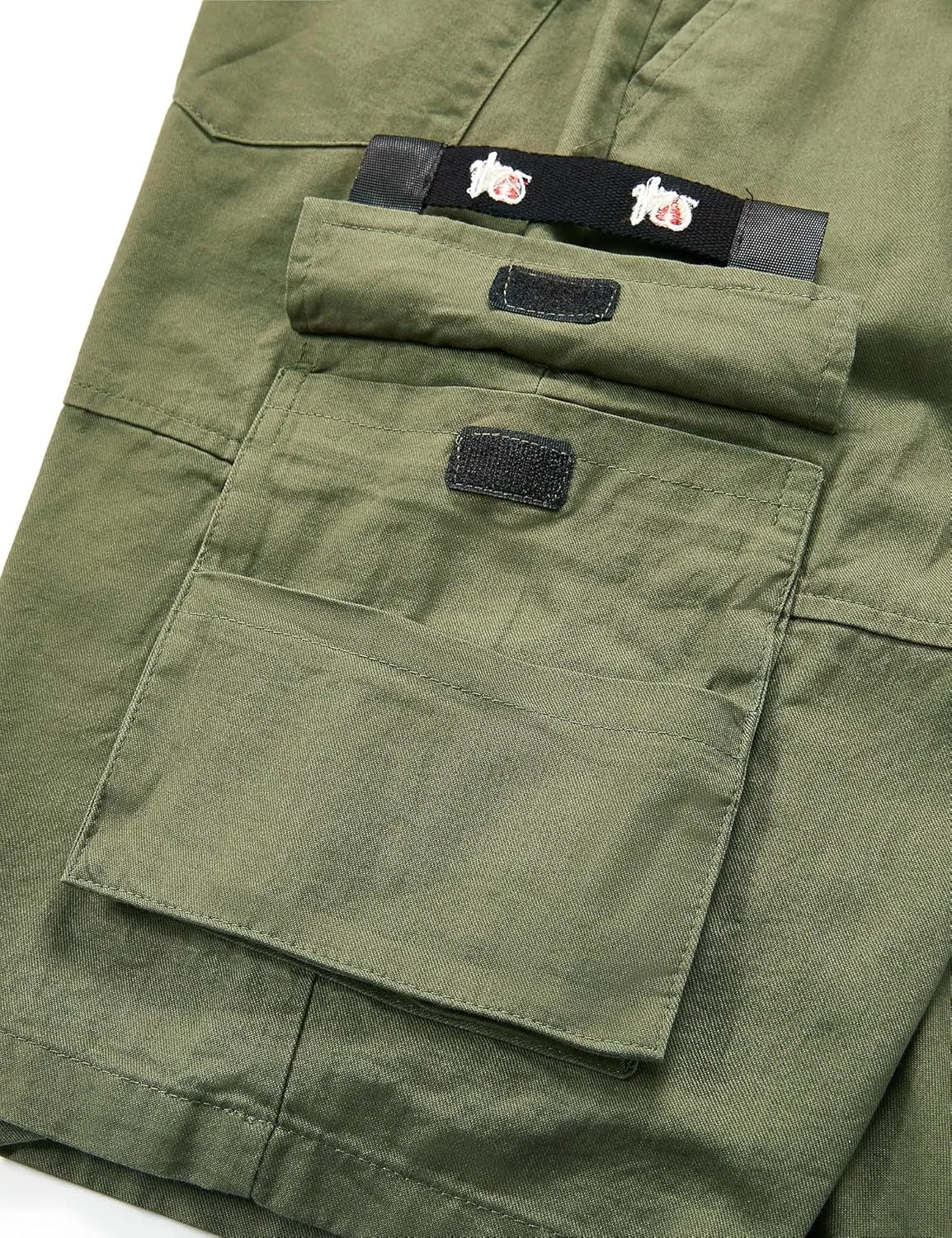 ELETOP Men's Cargo Shorts Elastic Waistband Drawstring Big and Tall Cotton Summer Casual Work Shorts