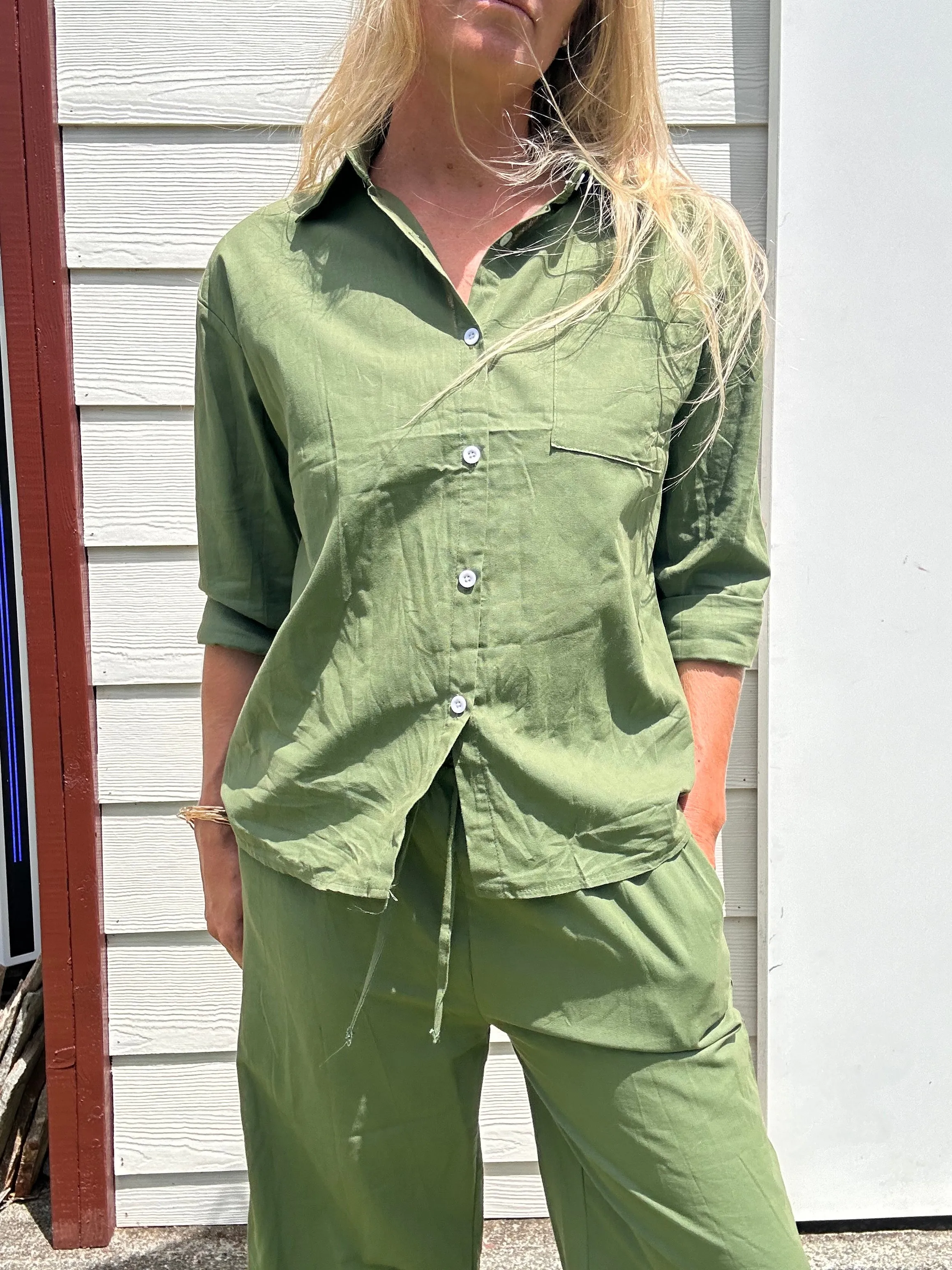 Free as a Bird linen top