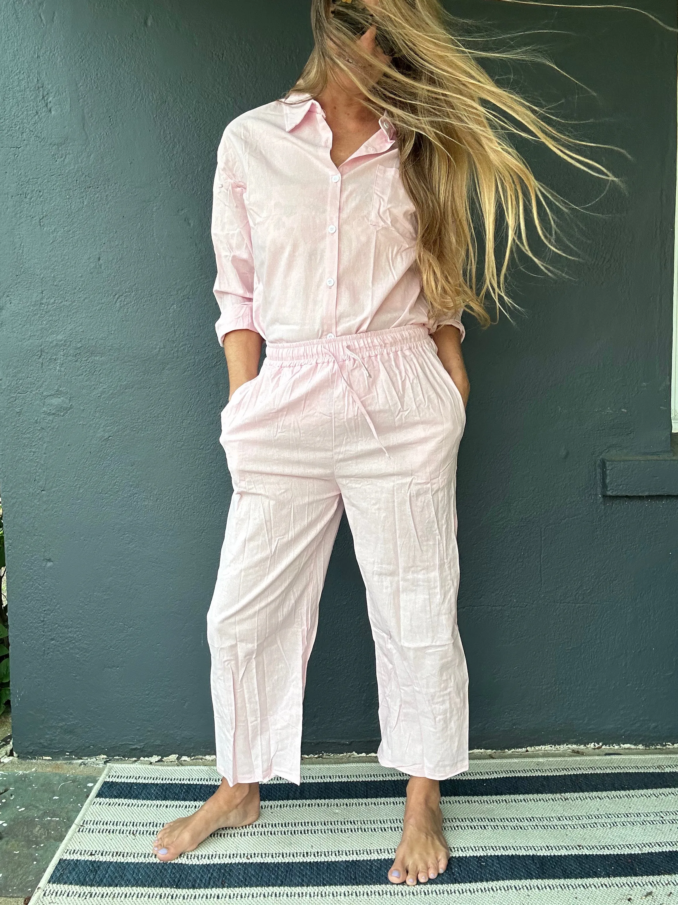 Free as a Bird linen top