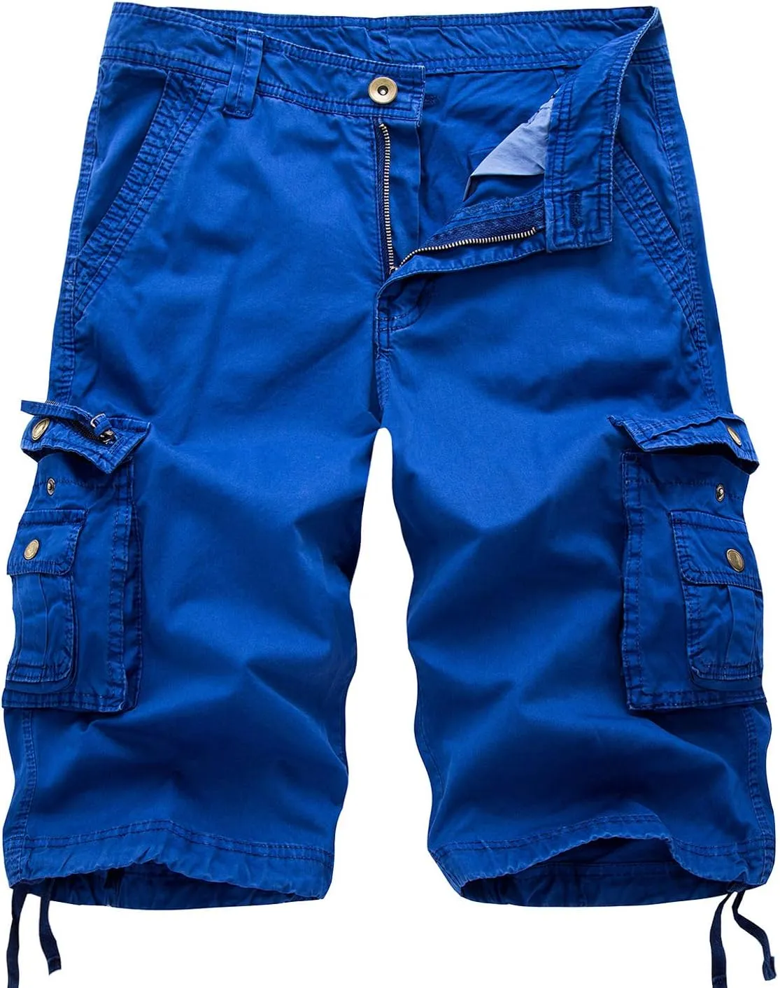 IDEALSANXUN Men's Casual Loose Fit Multi-Pockets Military Cargo Shorts