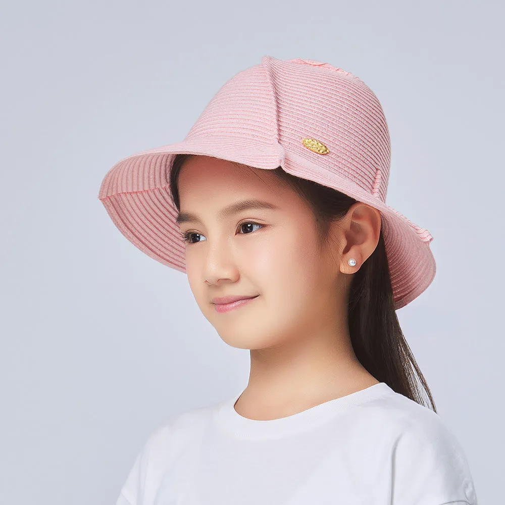 Kid’s Splicing Straw Hat UPF 50  Sun Protective
