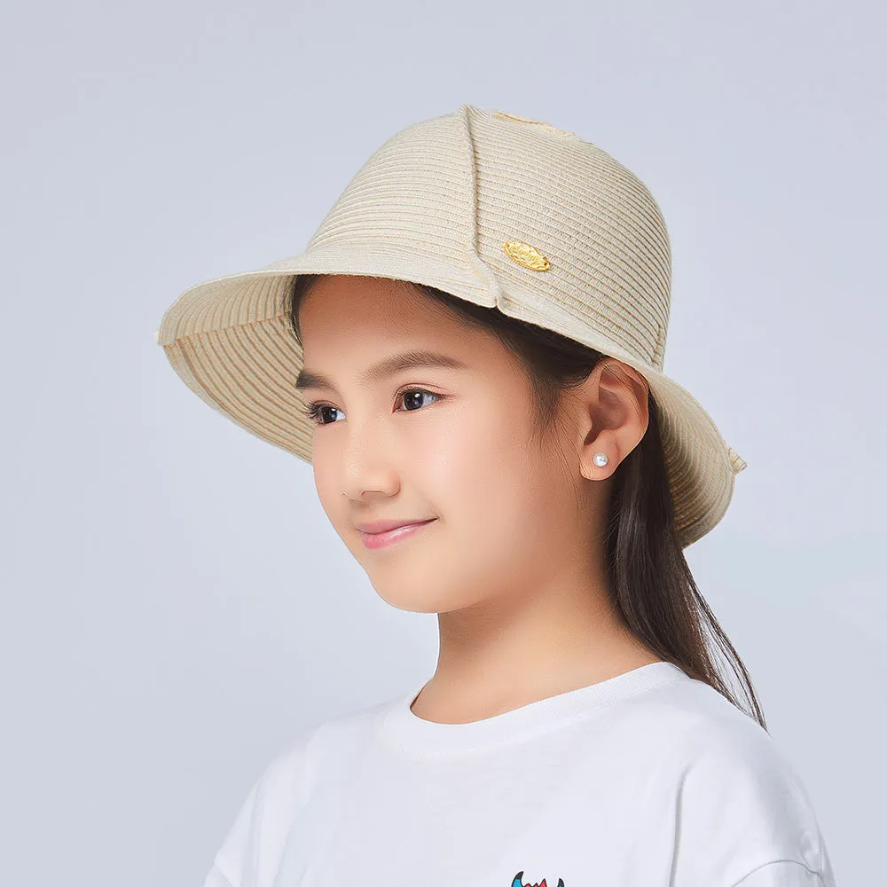 Kid’s Splicing Straw Hat UPF 50  Sun Protective