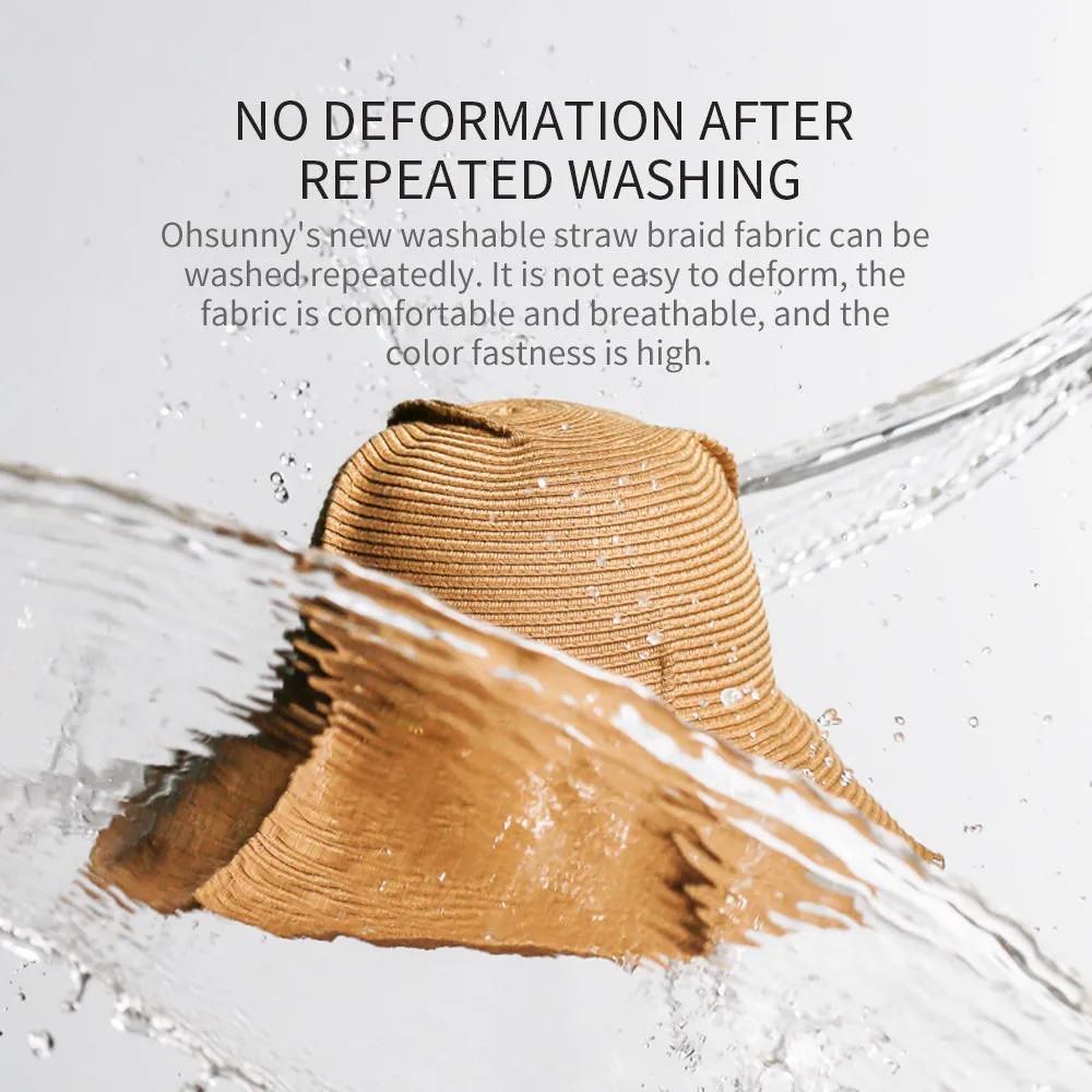 Kid’s Splicing Straw Hat UPF 50  Sun Protective