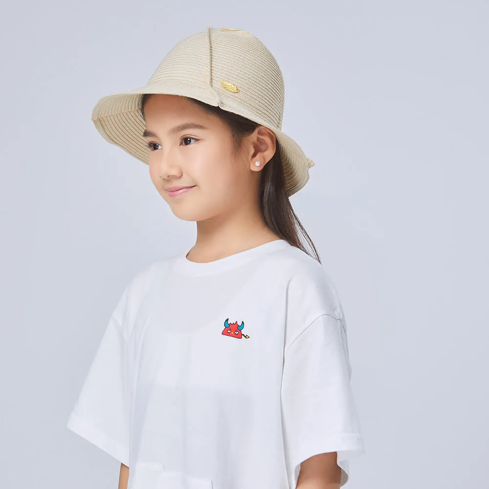 Kid’s Splicing Straw Hat UPF 50  Sun Protective