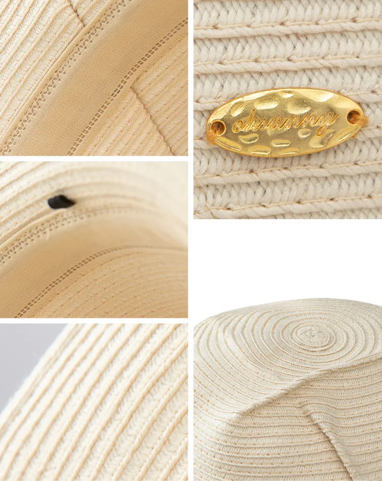 Kid’s Splicing Straw Hat UPF 50  Sun Protective