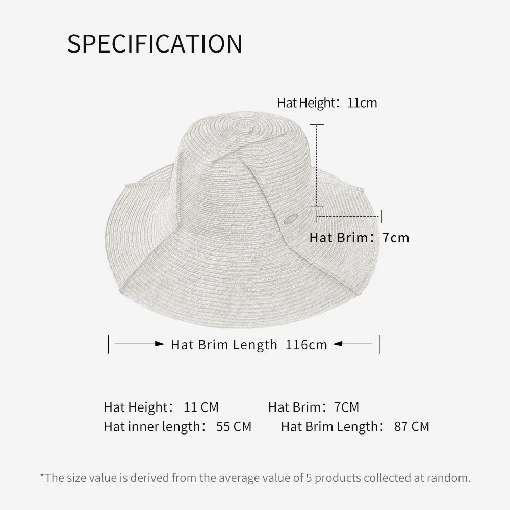 Kid’s Splicing Straw Hat UPF 50  Sun Protective