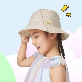 Kid’s Splicing Straw Hat UPF 50  Sun Protective