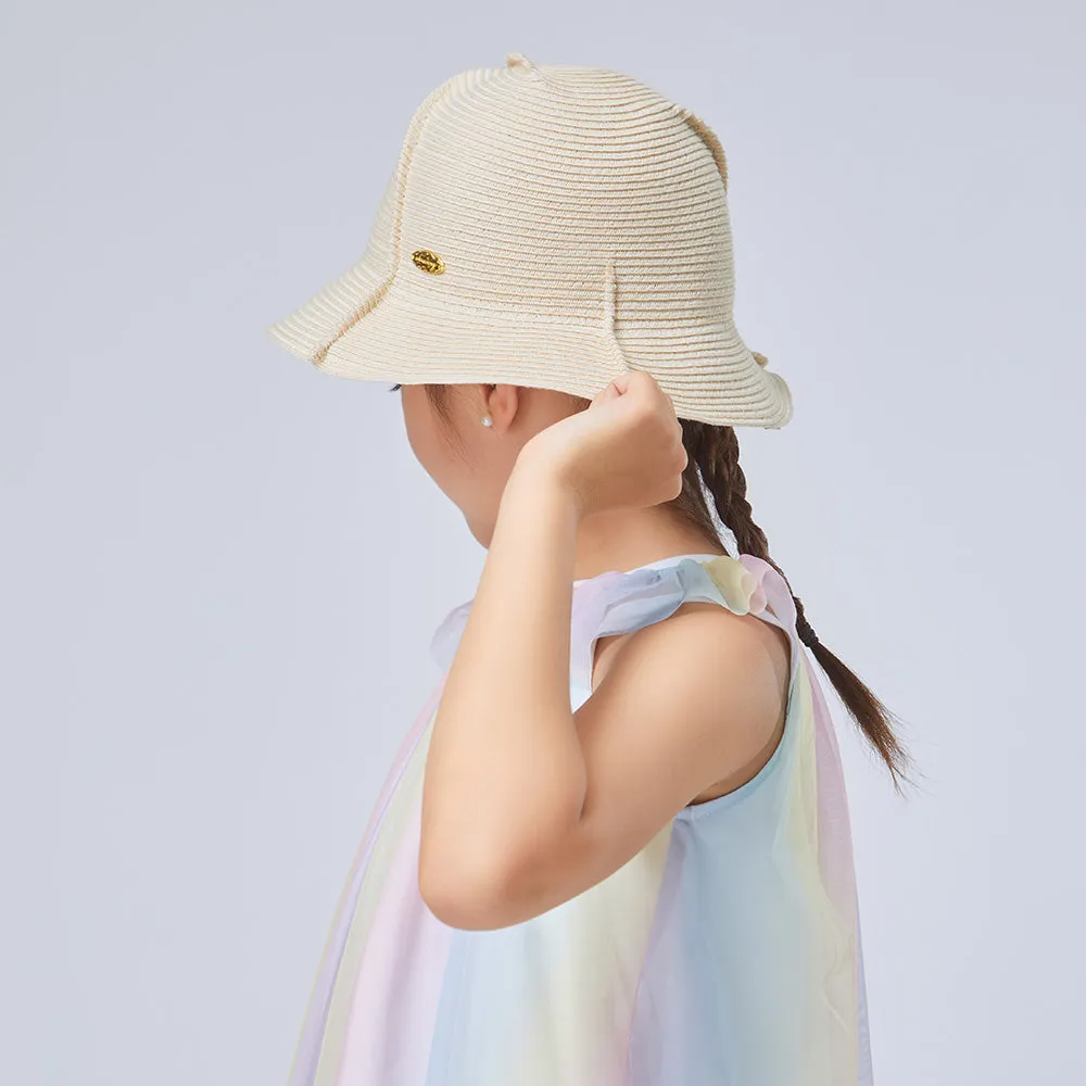 Kid’s Splicing Straw Hat UPF 50  Sun Protective