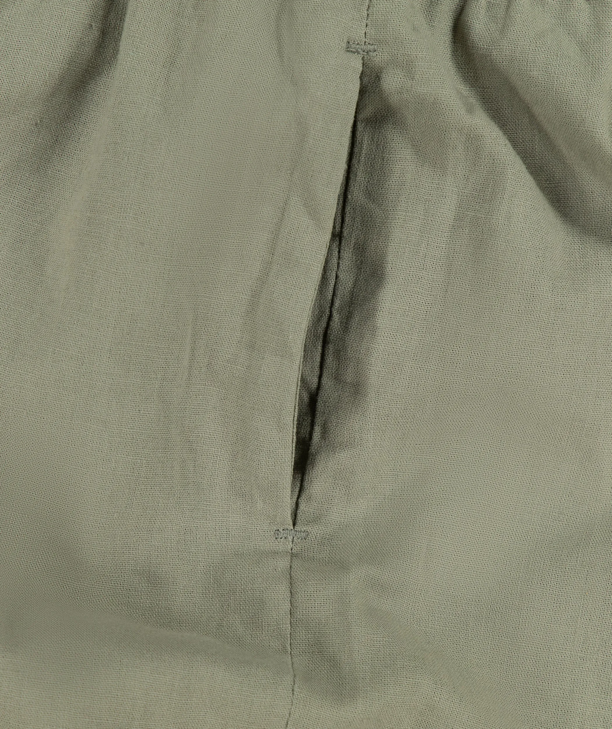 Ladies Linen Blend Drawcord Shorts - Seafoam Green