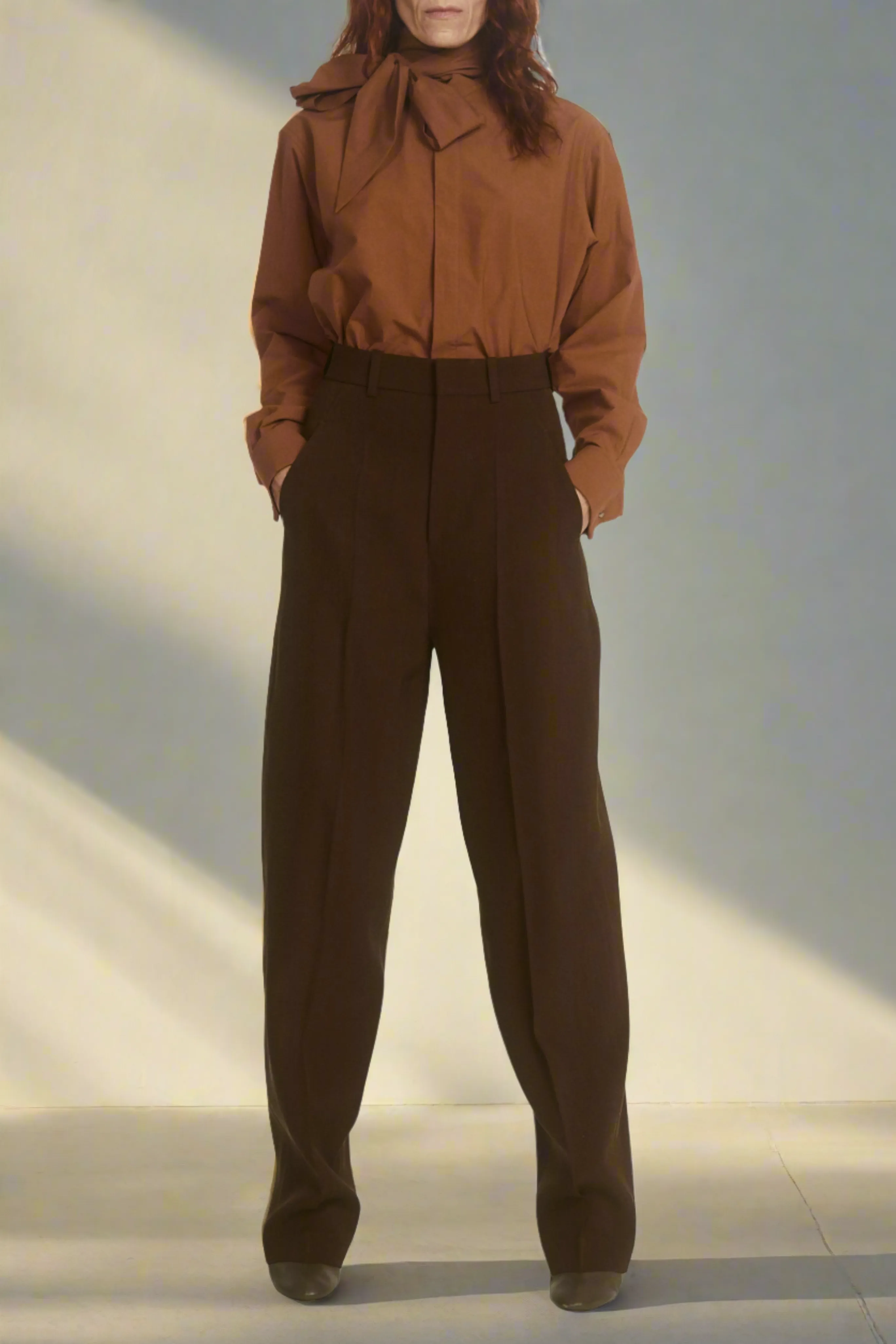 Lavalliere Cotton Blouse