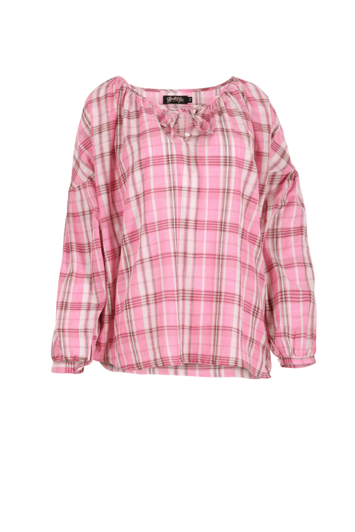 Leila Hamptons Blouse Pink in Cotton