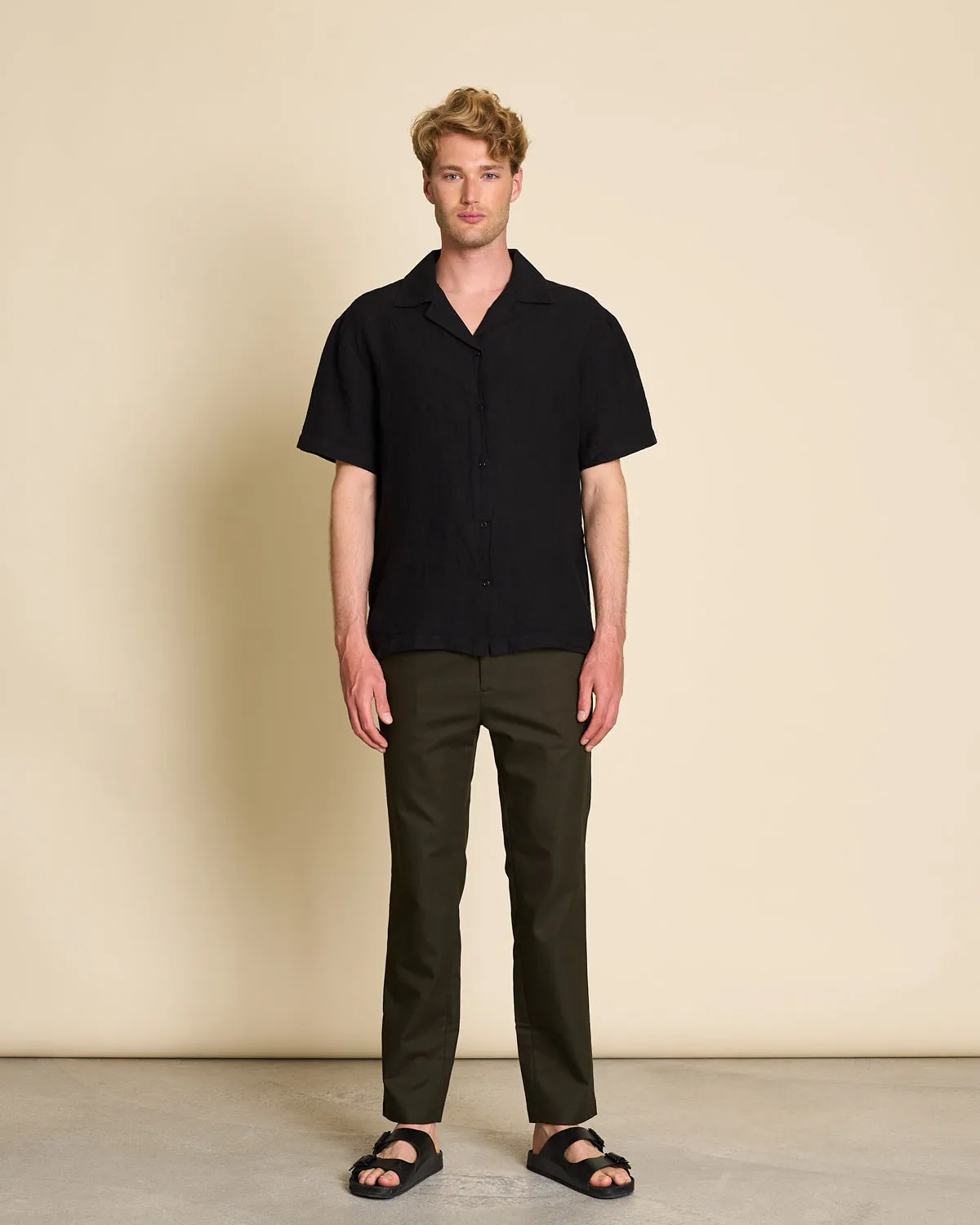 LINEN SHIRT GENT  BLACK FOR MEN