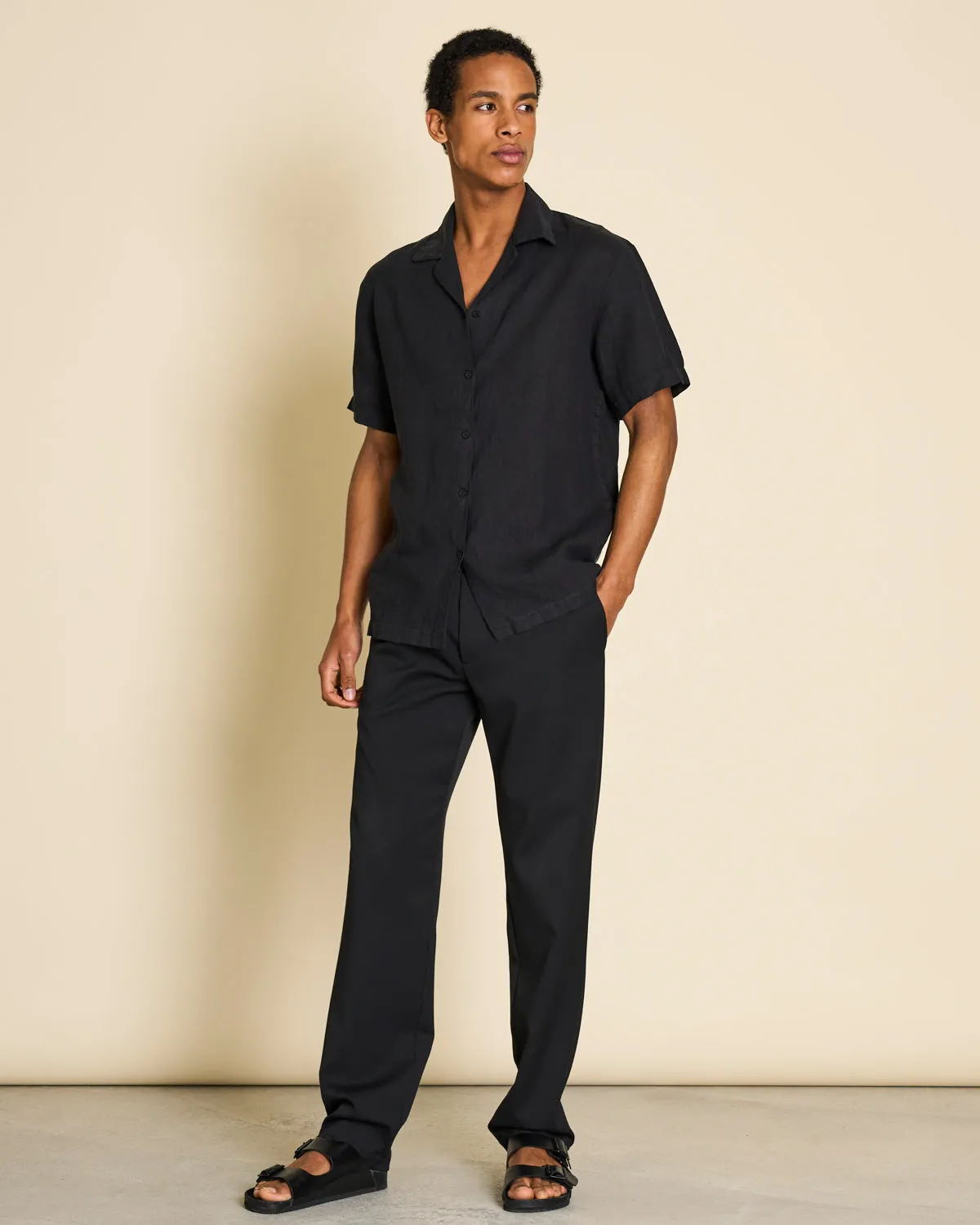 LINEN SHIRT GENT  BLACK FOR MEN