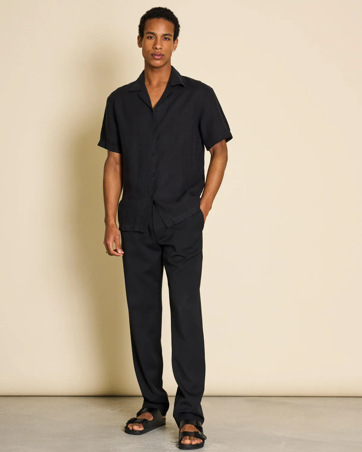 LINEN SHIRT GENT  BLACK FOR MEN