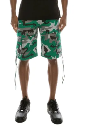 Men's Camo Belted Cargo Shorts