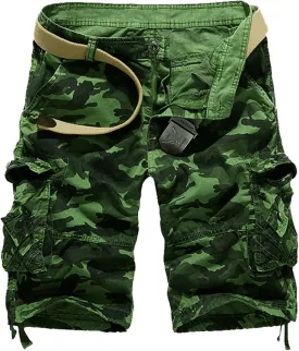 Men's Camo Cargo Shorts Cotton