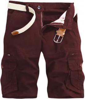 Mens Cargo Shorts Cotton Work Shorts Multi Pocket Casual Workout Shorts for Men NO Belt