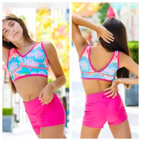 Oh La La Dancewear - The Forever Short - Child/Adult (OLL193-FNP) - Fandango Pink