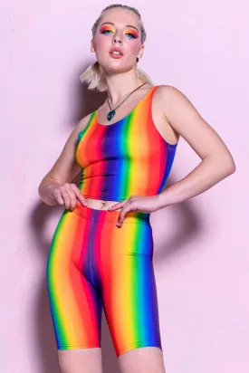 Rainbow Spectrum Biker Shorts