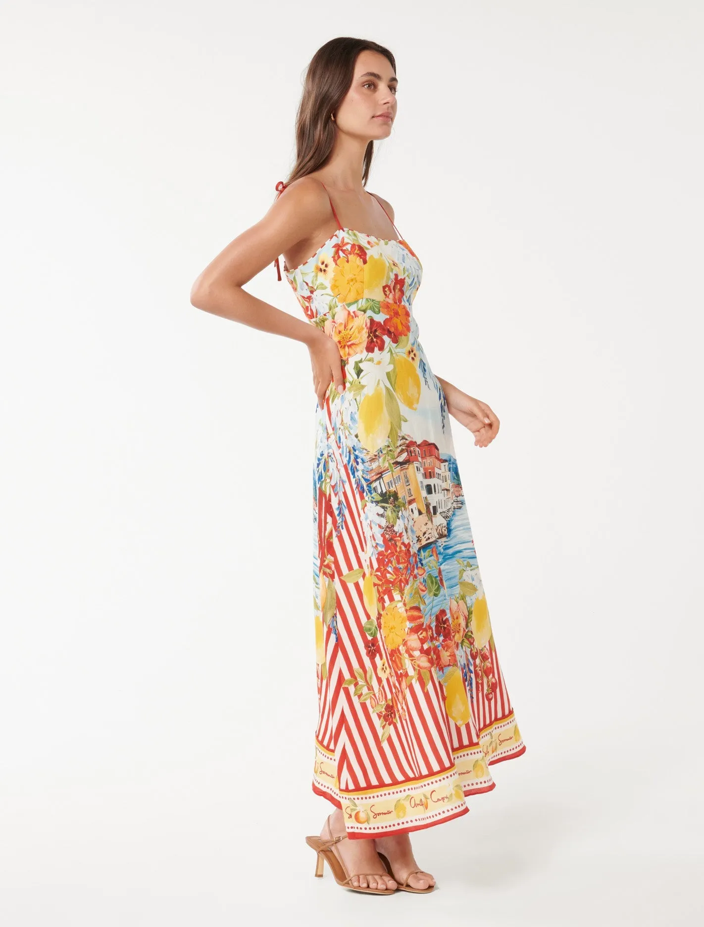 Sicilia Printed Midi Dress