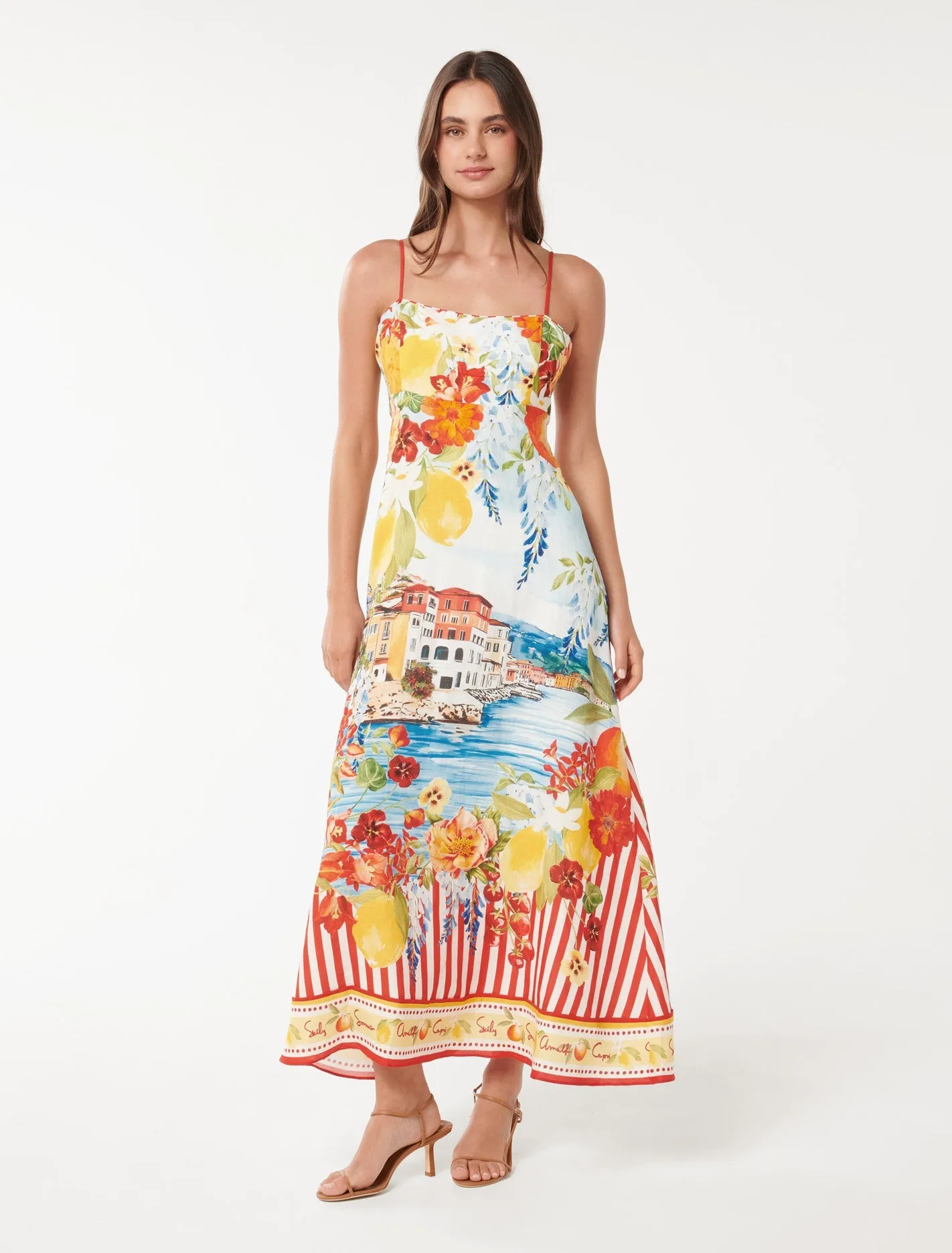 Sicilia Printed Midi Dress