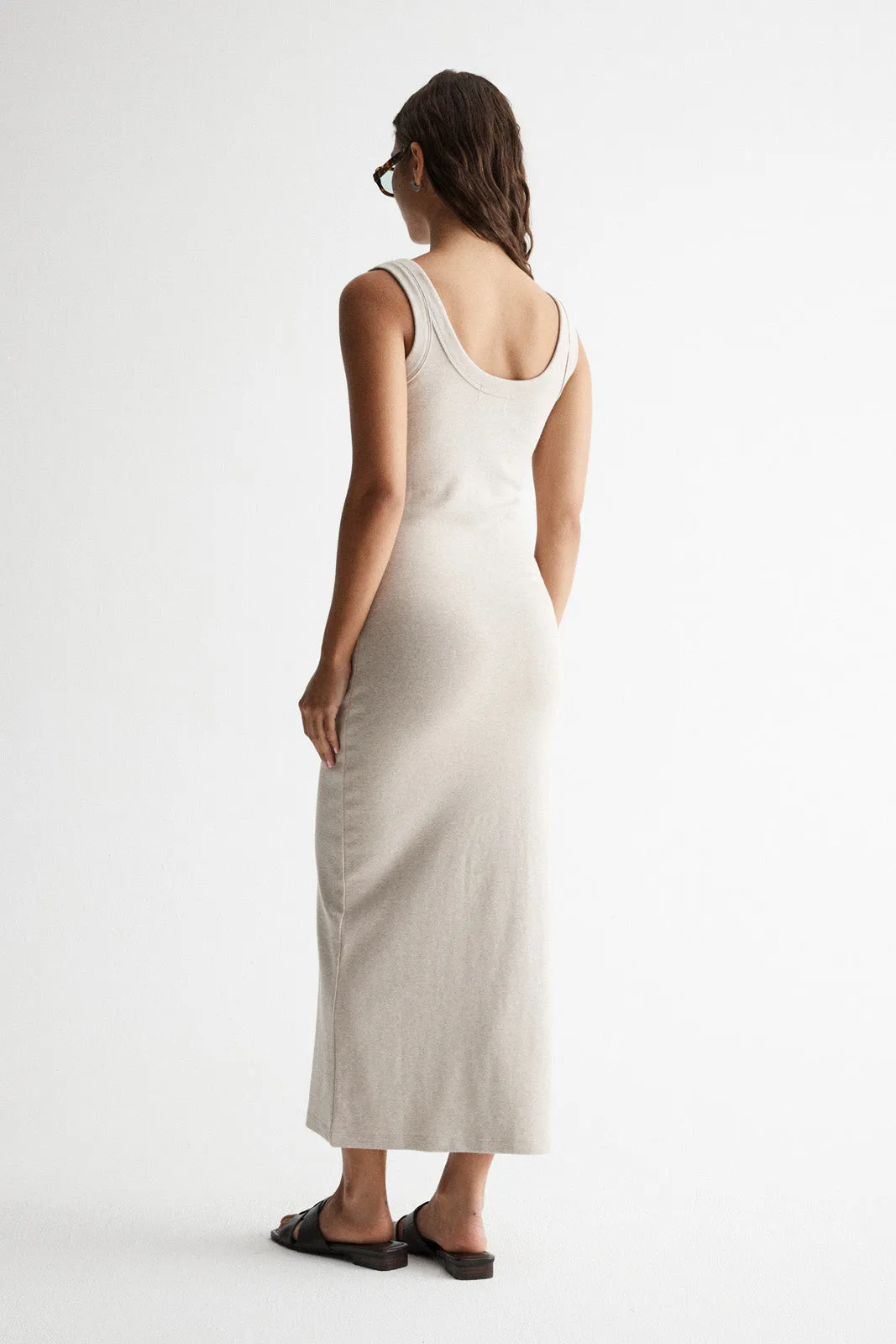 Sienna Tank Dress Oat Marle