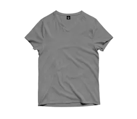Steel Gray V-Neck T-Shirt