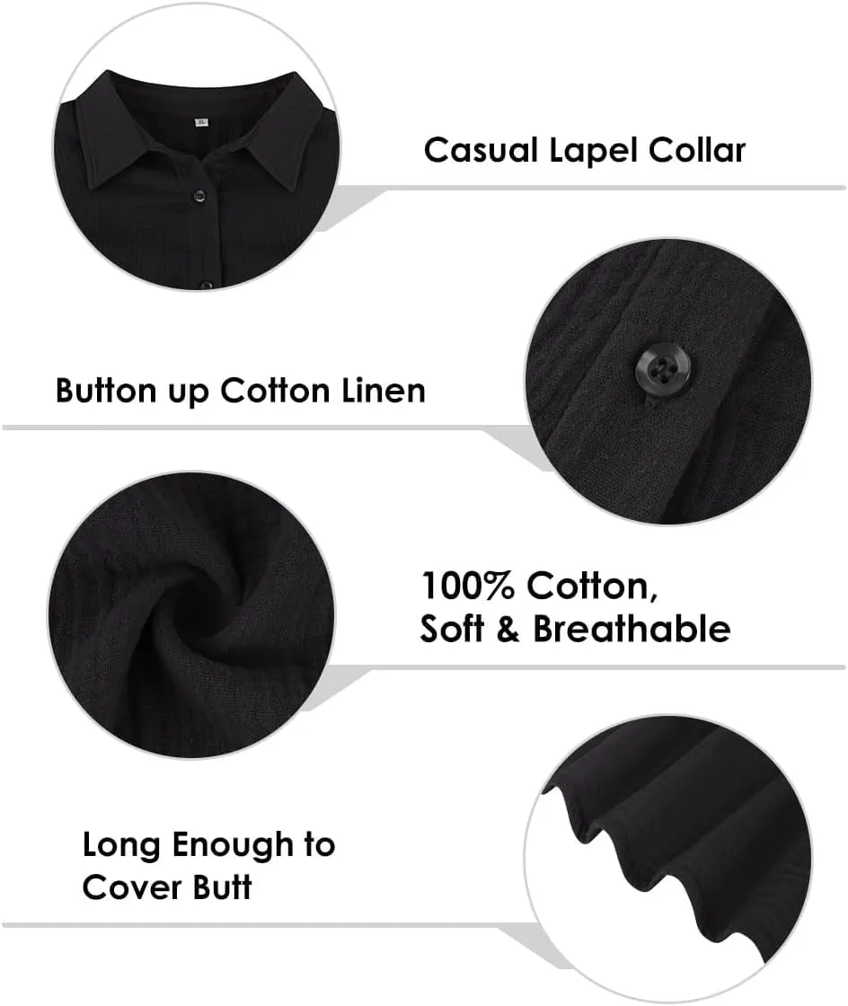TIYOMI Plus Size Short Sleeve Button Down Shirts for Women Summer Tops Casual Blouses XL-5XL