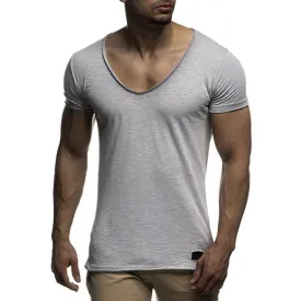 V Neck Short Sleeve Men t Shirt