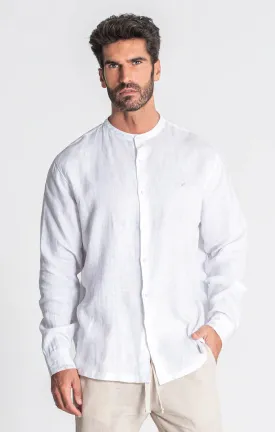 White Linen Grandad Shirt