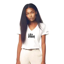 White V-Neck